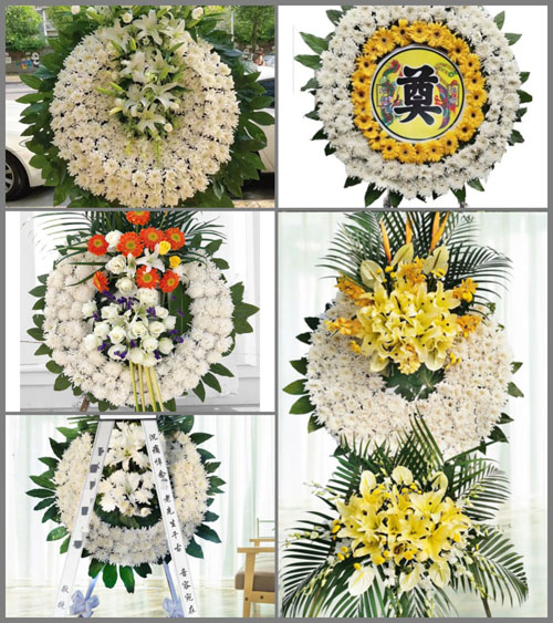 广东梅州市五华县横陂镇章联村花圈速递