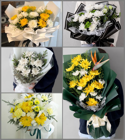 广东梅州市五华县横陂镇章联村白事花束代送